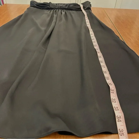 Banana Republic Silk Black Strapless Cocktail Dress Formal Wedding Guest Size 10 - Picture 6 of 9